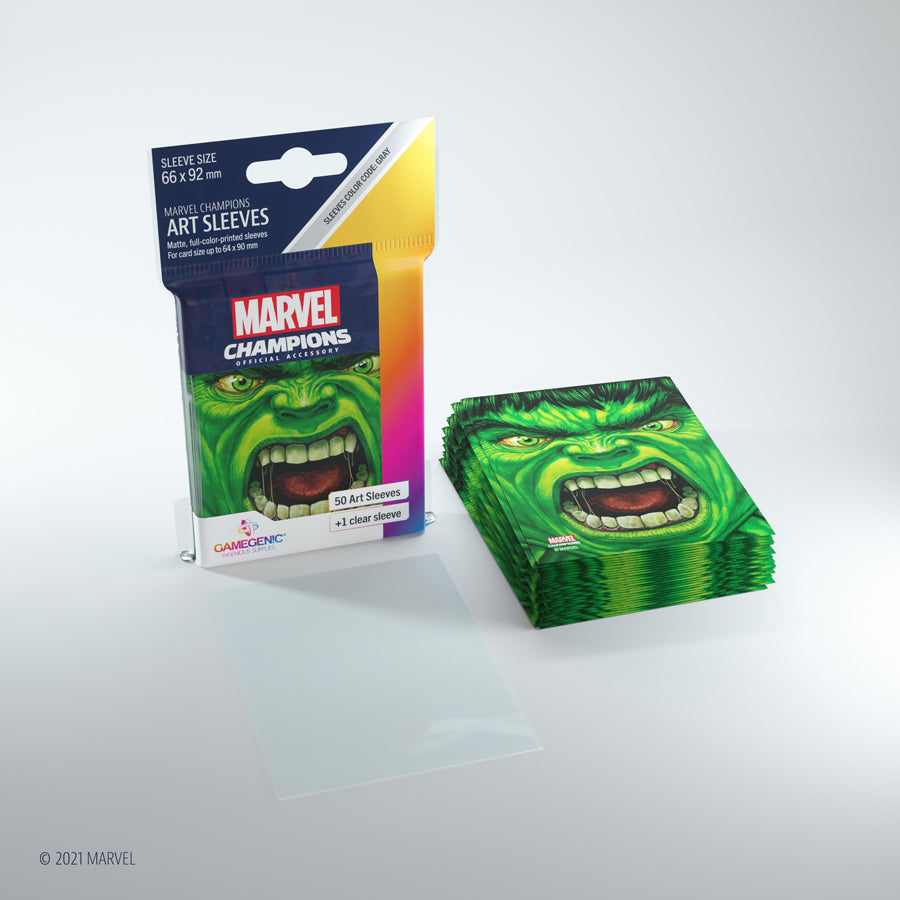 Gamegenic - Marvel Champions Art Sleeves - Hulk (50ct)