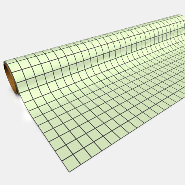 Gaming Paper: Green 1" Square Roll 1-pack