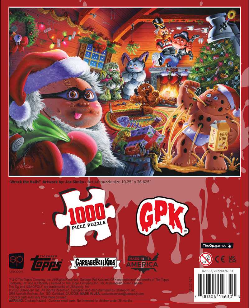 Puzzle - USAopoly - Garbage Pail Kids “Wreck The Halls” (1000 Pieces)