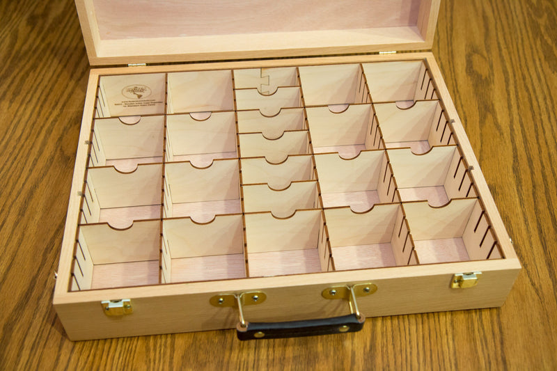Broken Token - Unfinished Wooden Artist Case and Organizer Set (WAC003)