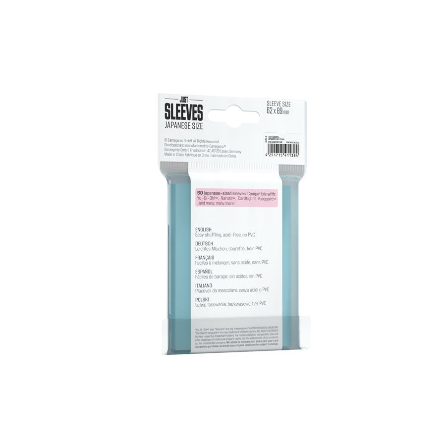 Just Sleeves: Japanese Size - Clear (60ct)