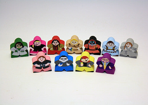 Character Meeple Set for Pandemic In the Lab & On the Brink (11 pcs)
