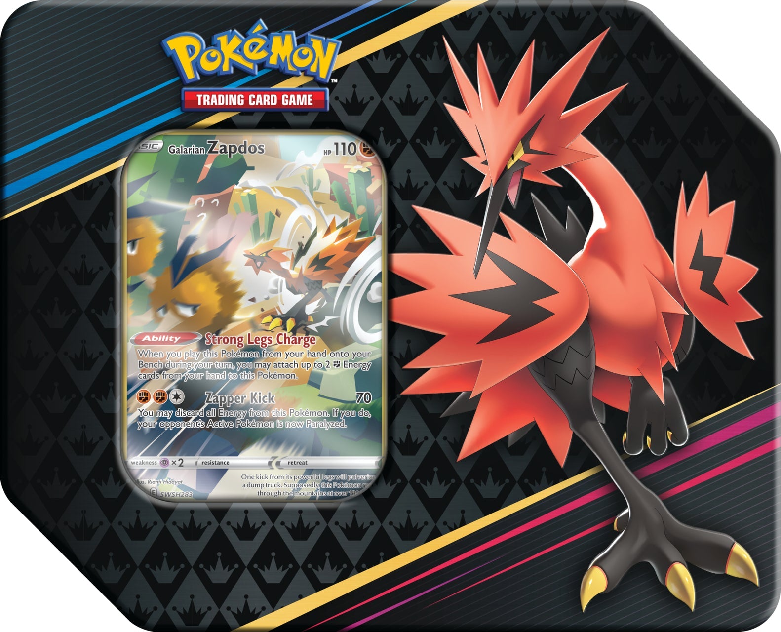 Pokémon TCG: Crown Zenith Tin (Galarian Zapdos)