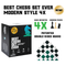 Best Chess Set Ever XL: Modern Style (Black and Green Reversible) (4X Weight)