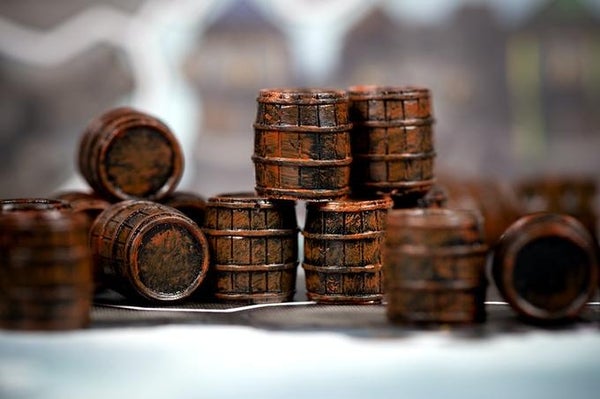 Sleeve Kings - Painted Resin Resource Tokens: Barrel (10ct)