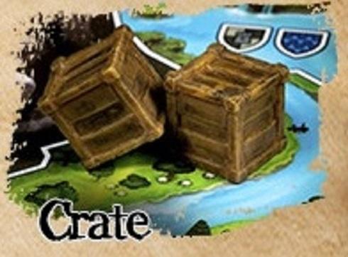 Sleeve Kings - Painted Plastic Resource Tokens: Crate (10ct)
