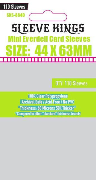 Sleeve Kings - '"Etherfields Mini Compatible" Sleeves (44 X 63 MM) - 110 Pack