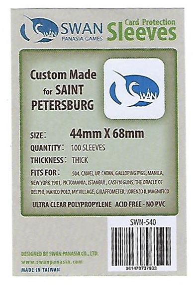 SWAN Sleeves - Card Sleeves (44 x 68 mm) - 100 Pack, Thick Sleeves
