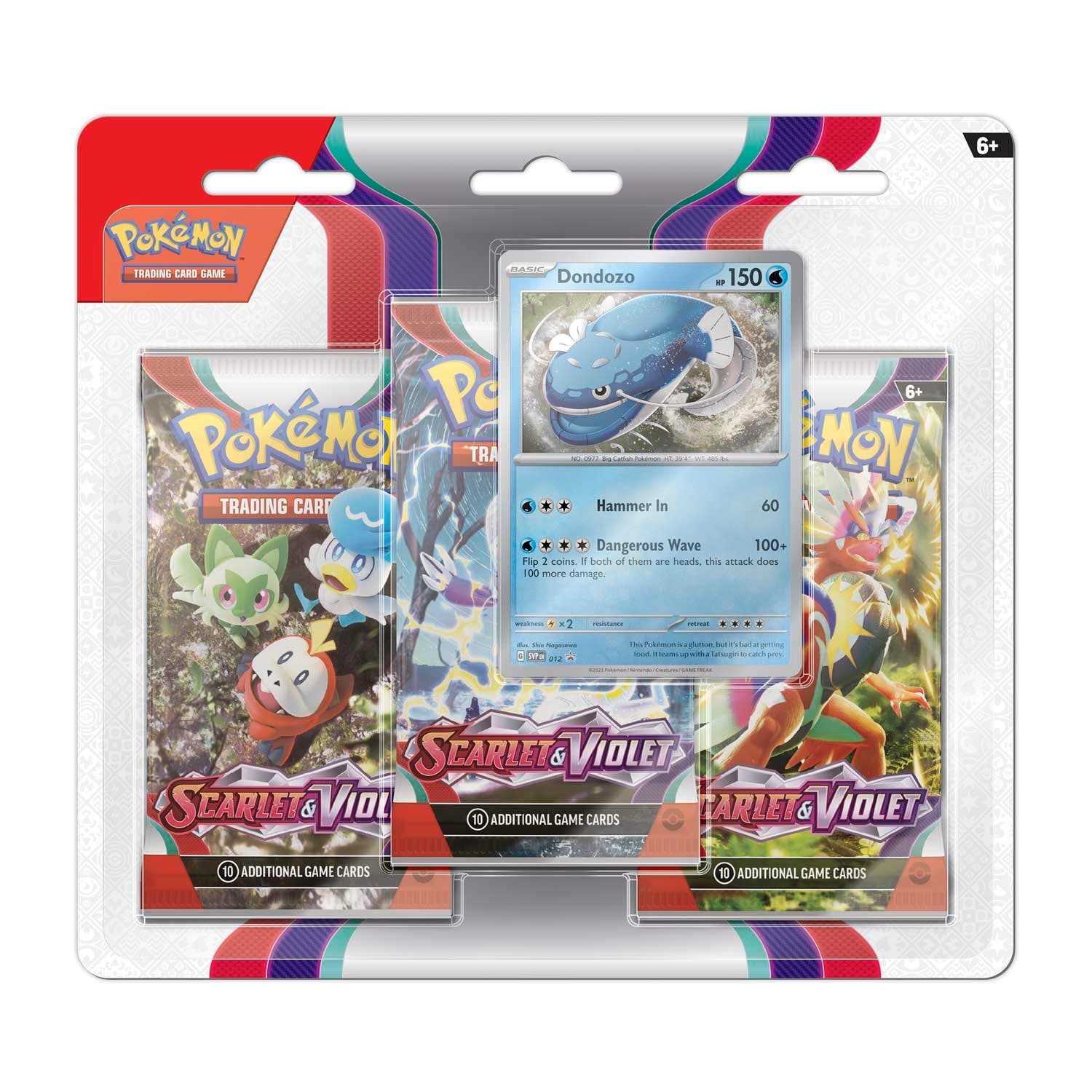 Pokémon - Scarlet and Violet: 3 Pack Blister - Dondozo