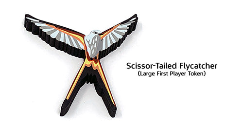 IMPERFECT: Large Scissor-Tailed Flycatcher First Player Token for Wingspan