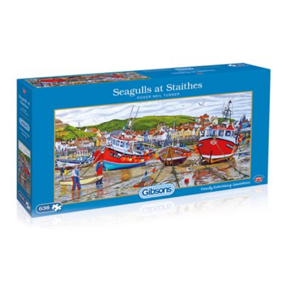 Puzzle - Gibsons - Seagulls at Staithes (636 Pieces)