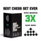 Best Chess Set Ever (Standard Black and Green Reversible) (3X Weight)