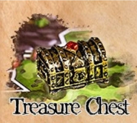 Sleeve Kings - Player Token: Tarnished Gold Color Treasure Chest In Metal Alloy