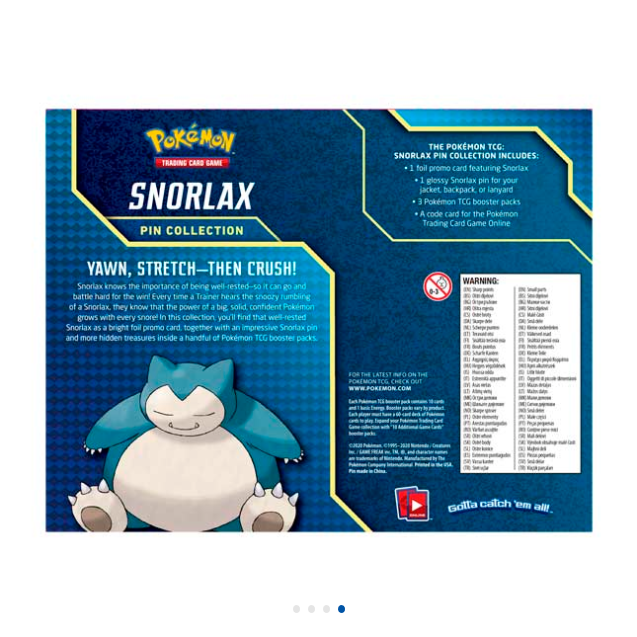 Pokémon - Snorlax Pin Collection