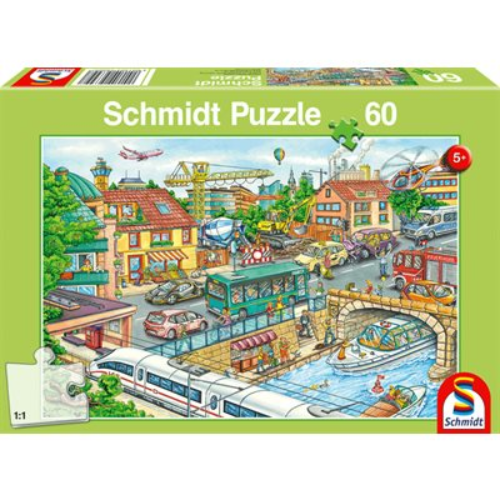 Puzzle - Schmidt Spiele - Vehicles and Traffic (60 Pieces)