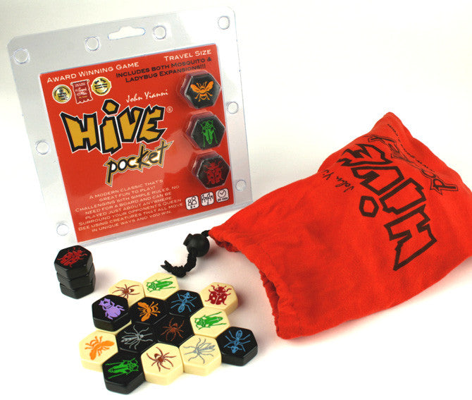 Hive Pocket The Pillbug Expansion - Adds 2 New Pieces To Hive Pocket Game, Small Size For Travel