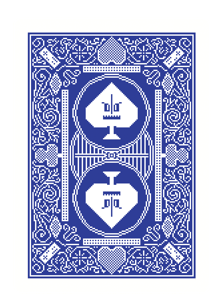 8-Bit Playing Cards Traditional Blue Deck