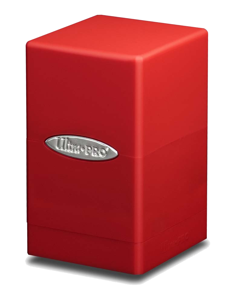 Ultra Pro Satin Tower Deck Box - Apple Red