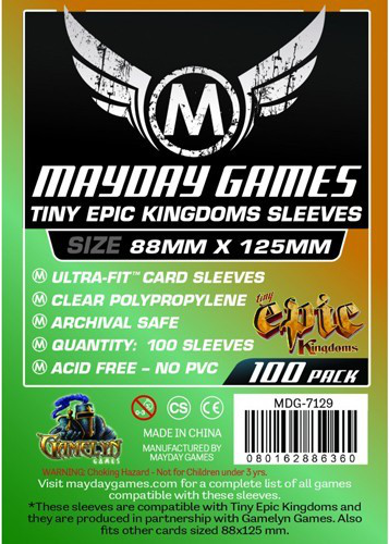 Mayday Sleeves - "Tiny Epic Kingdoms" Card Sleeves