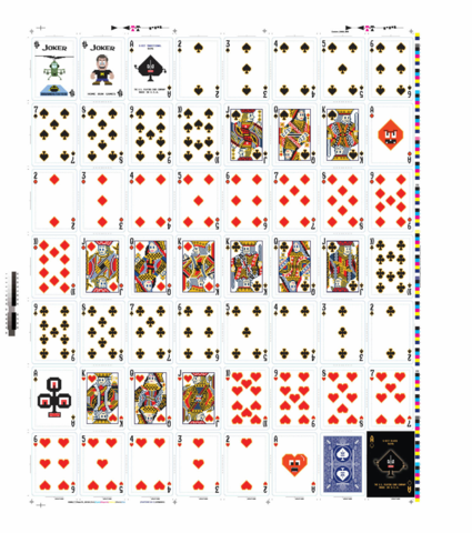 8-Bit Playing Cards Traditional Blue Deck