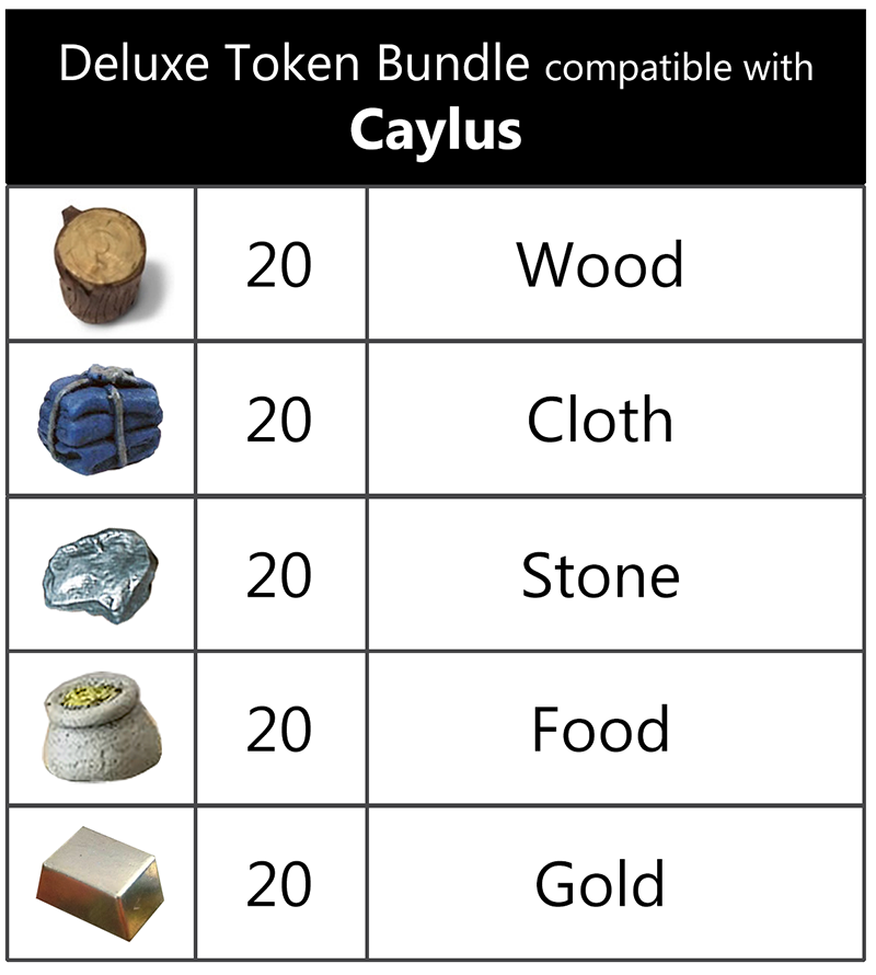 Top Shelf Gamer - Deluxe Token Bundle compatible with Caylus