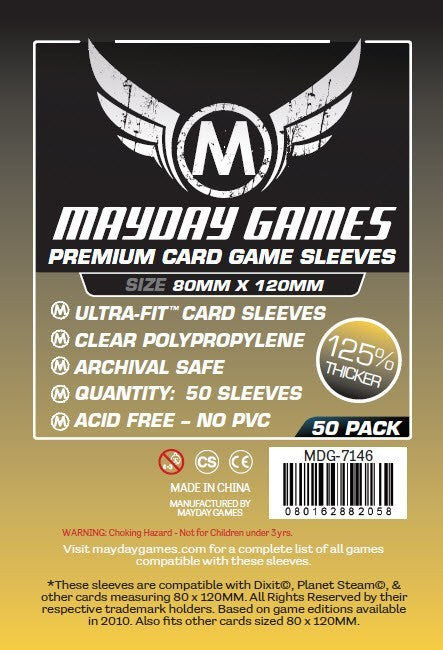 Mayday Sleeves - "Dixit" Card Sleeves - Magnum Ultra-Fit (80x120mm) - Premium