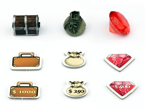 Top Shelf Gamer - Deluxe Token Bundle compatible with Colt Express™ (set of 38)