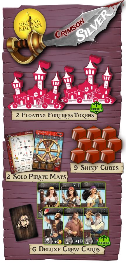 Tiny Epic Pirates: Crimson Silver Mini Expansion (Deluxe Content)