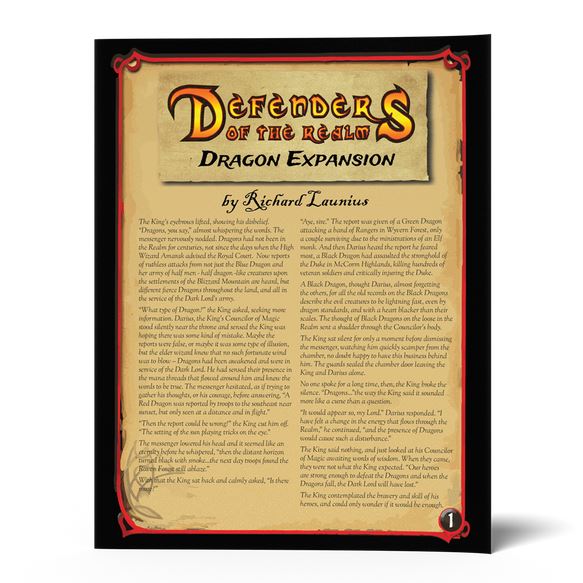 Defenders of the Realm: Dragon Expansion Rulebook
