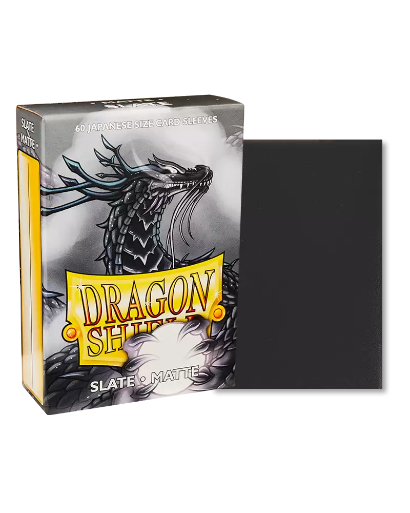 Dragon Shield - Japanese Size Matte Sleeves: Slate (60ct)