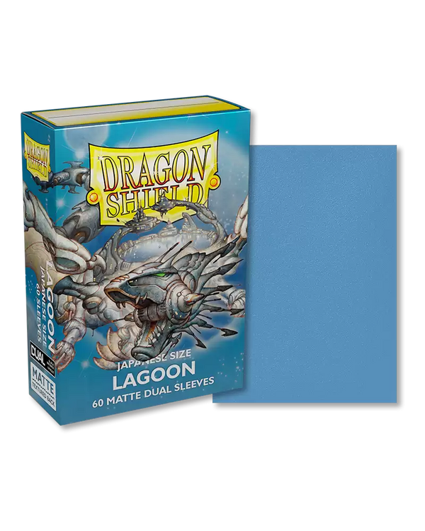 Dragon Shield - Japanese Size Matte Dual Sleeves: Lagoon (Blue) (60ct)
