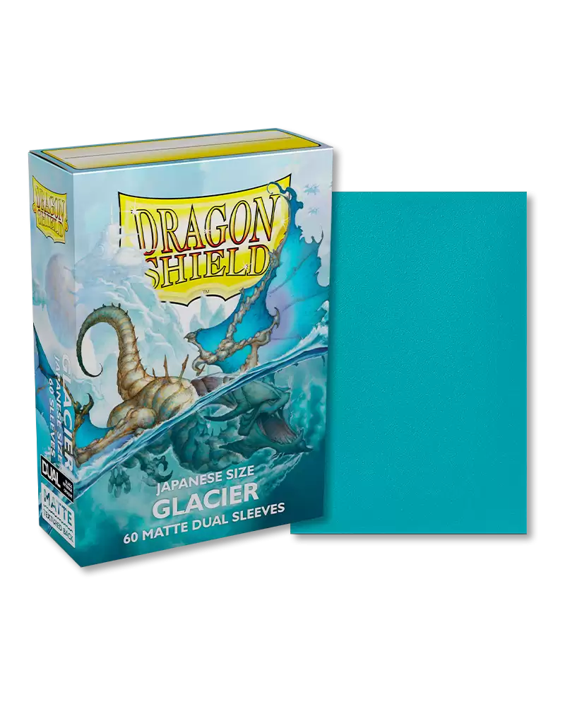 Dragon Shield - Japanese Size Matte Dual Sleeves: Glacier Blue (60ct)