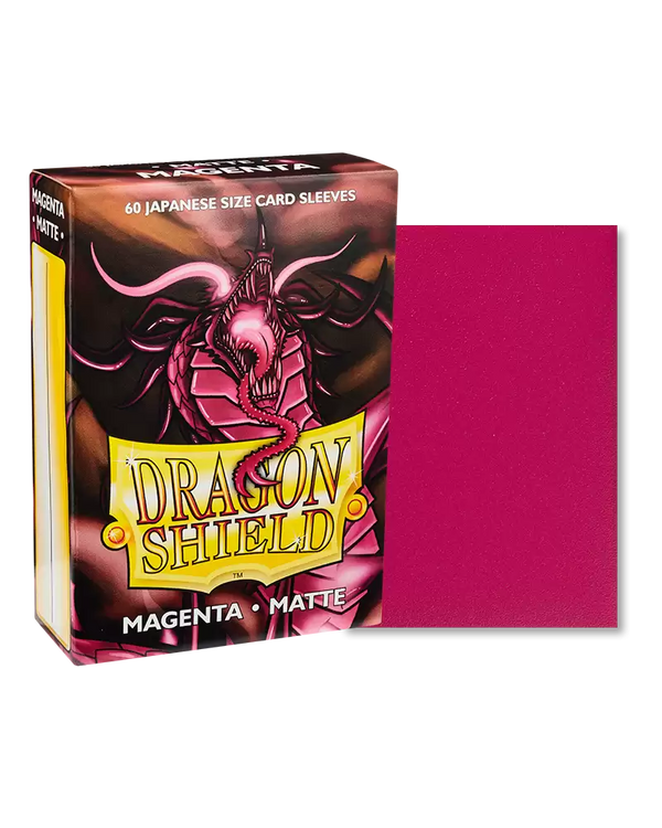 Dragon Shield - Japanese Size Matte Sleeves: Magenta (60ct)