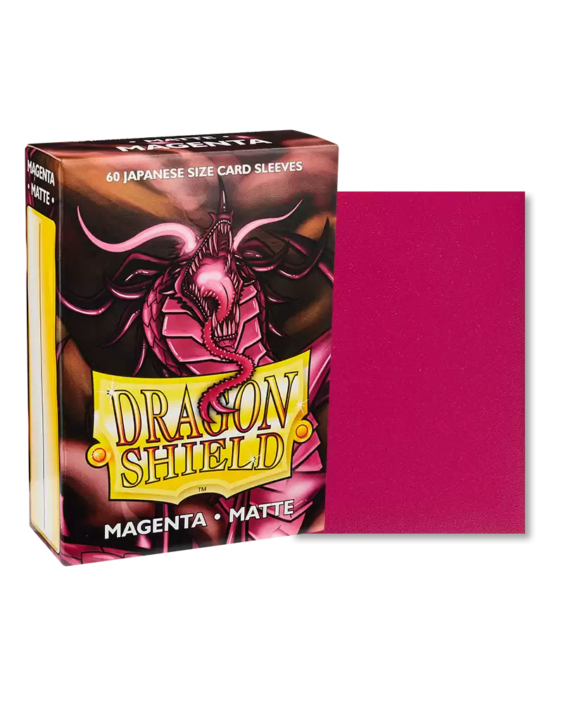 Dragon Shield - Japanese Size Matte Sleeves: Magenta (60ct)