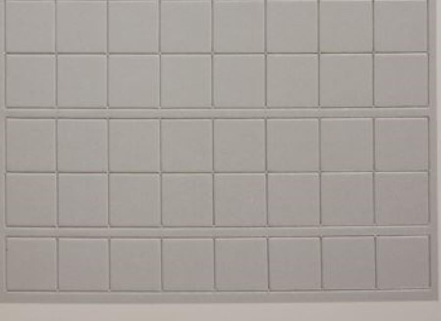 1" Blank White Counter Sheet (Half Sheet)