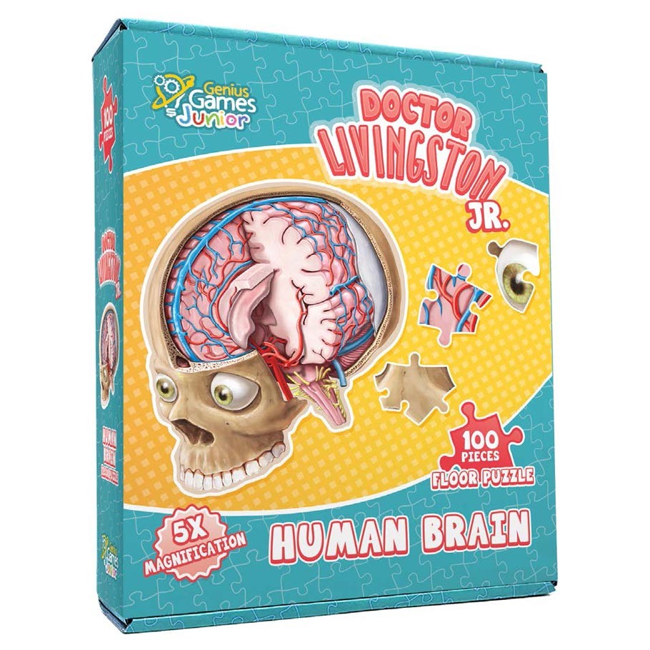 Puzzle - Genius Games - Dr Livingston Jr.: Human Brain (100 Pieces)