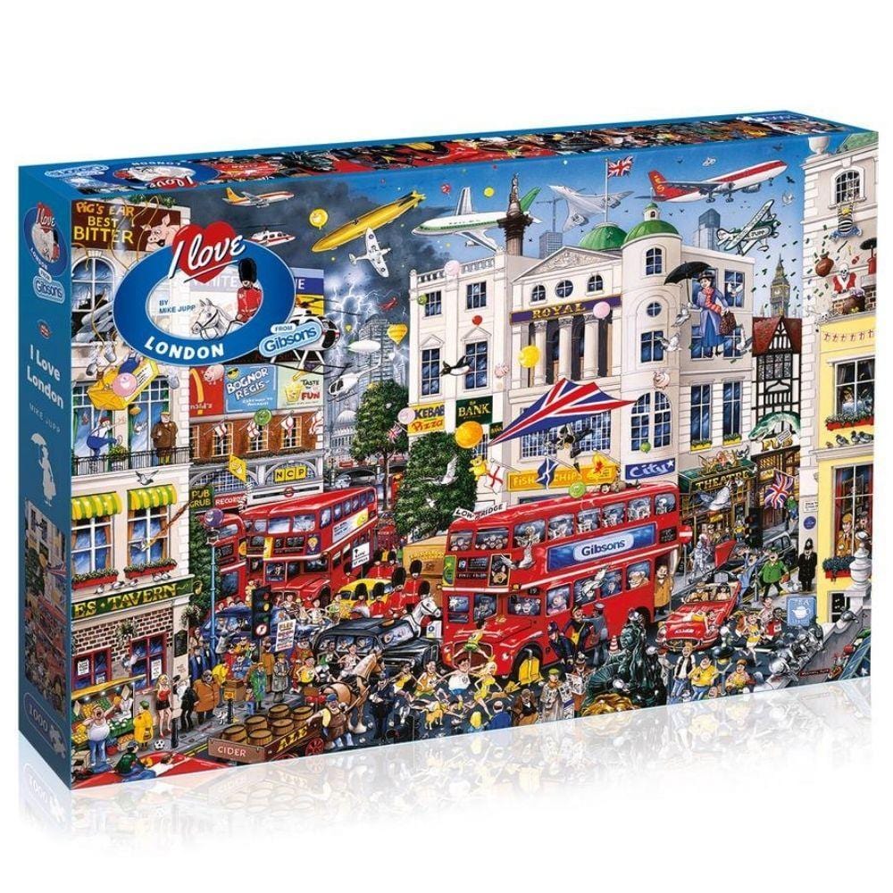 Puzzle - Gibsons - I Love London (1000 Pieces)