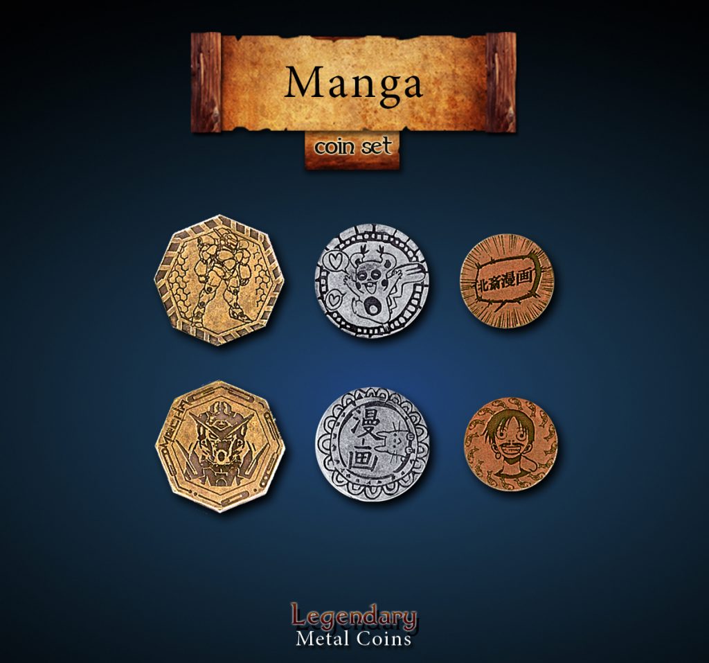 Legendary Metal Coins: Season 4 - Manga Coin Set (24 pcs)