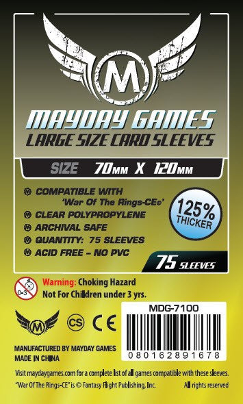 Mayday Sleeves - Tarot Card Sleeves (70x120mm) - 75 Premium