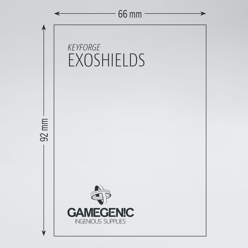 Gamegenic - Keyforge Exoshields: Tournament Sleeves - Black