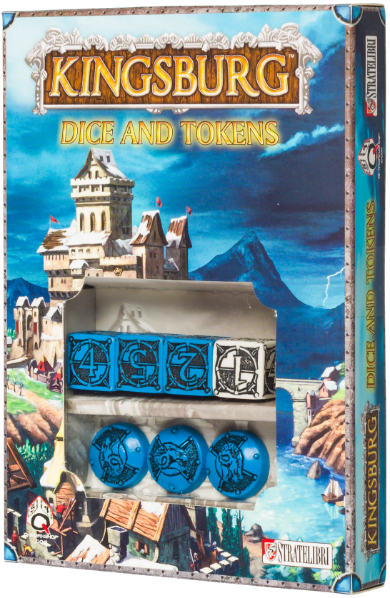 Kingsburg: Dice and Tokens (Blue)