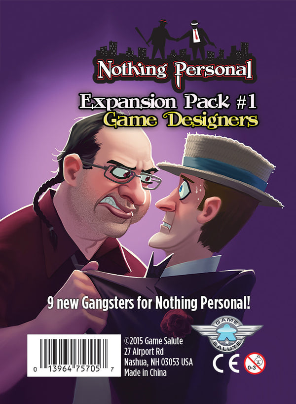 Nothing Personal Expansion Pack #1: Game Designers