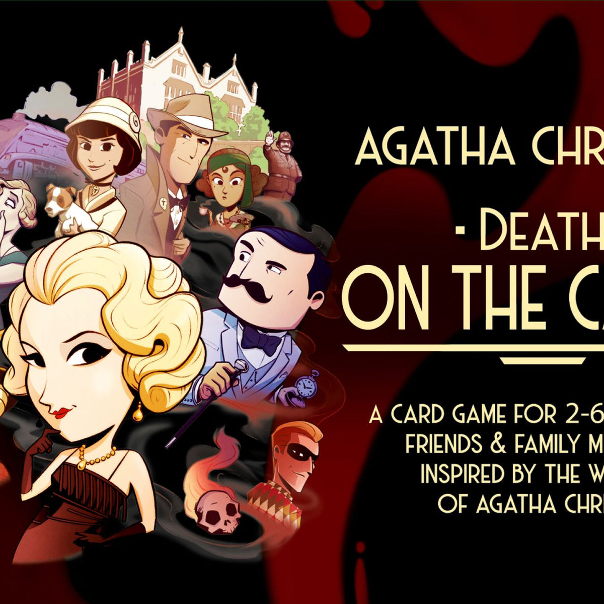 Agatha Christie Death on the Cards Board Game Bliss