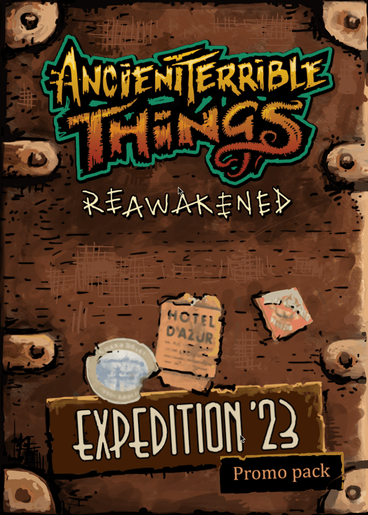 Ancient Terrible Things Rewaked – Gioco Da Tavolo Kickstarter Con Tappetino E Torre Dadi