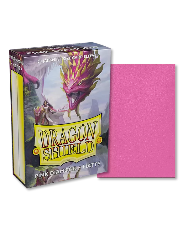 Dragon Shield - Japanese Size Matte Sleeves: Pink Diamond (60ct)