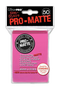 Ultra Pro - PRO-Matte 50ct Standard Deck Protector® sleeves: Bright Pink