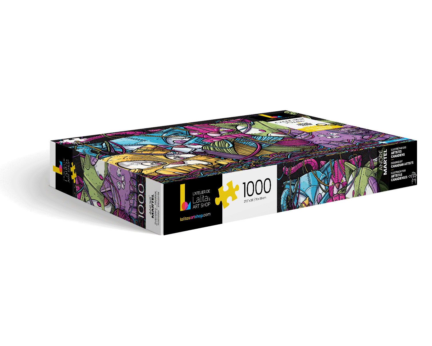 Puzzle - Lalita’s Art Shop - Jigsaw Puzzle: Robocats for Teenagers and Adults (1000 Pieces)
