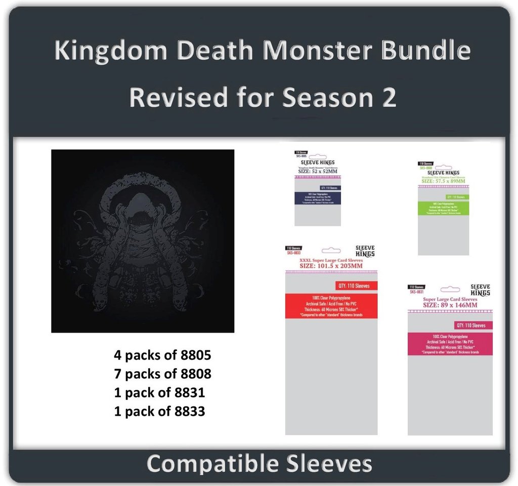 Sleeve Kings - Sleeve Bundle - Kingdom Death Monster Wave 1.5
