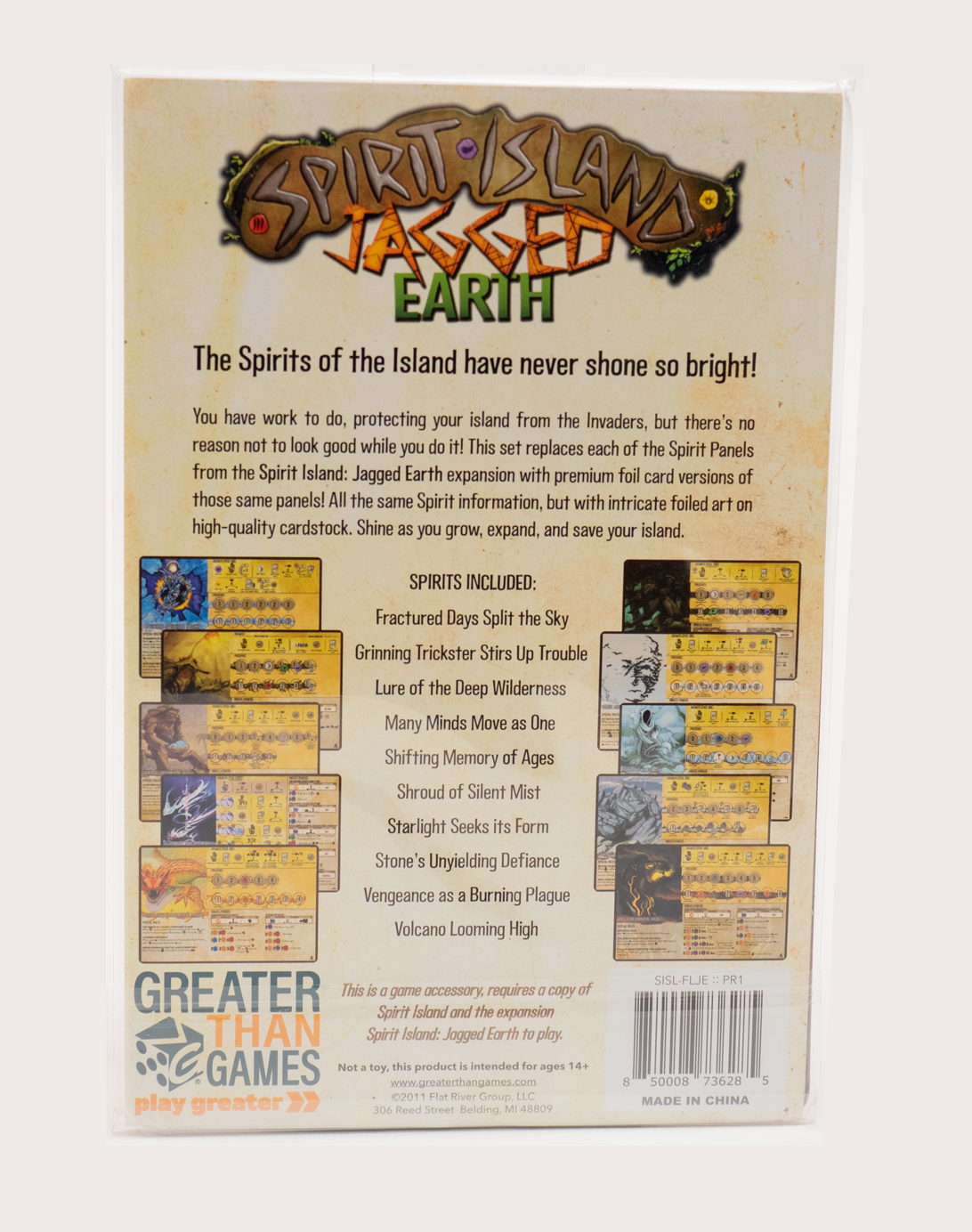 Spirit Island: Jagged Earth Foil Panels