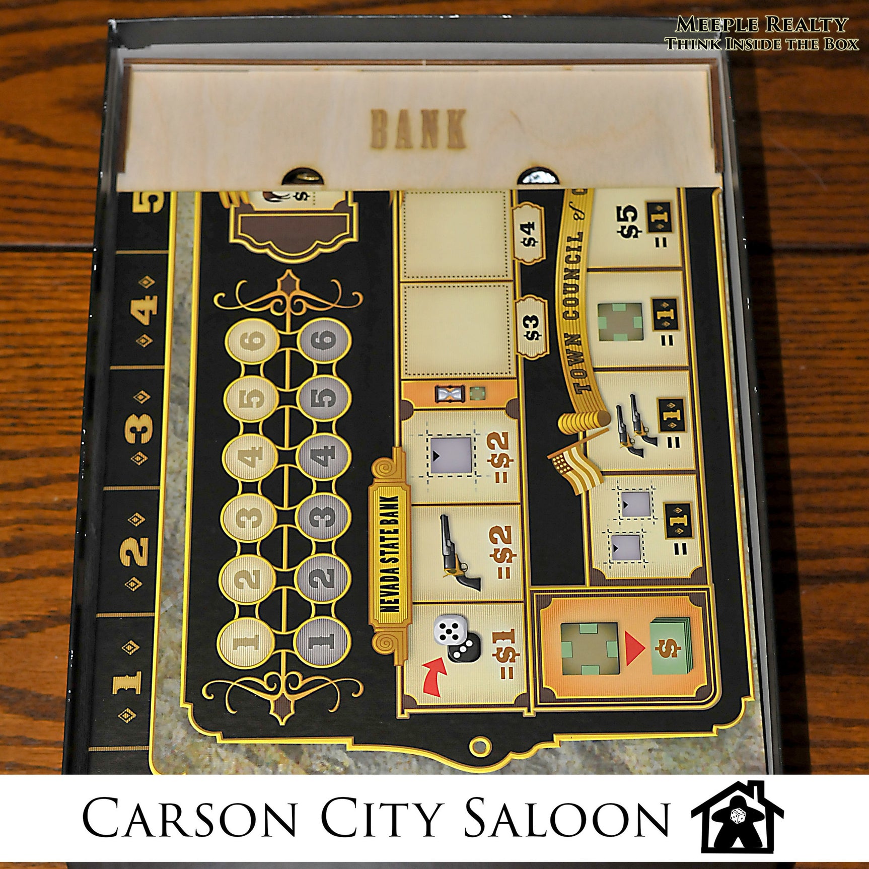 Meeple Realty - Carson City Saloon (Compatible with CARSON CITY: BIG BOX™) *PRE-ORDER*